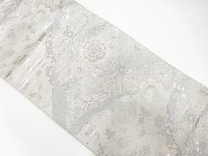 華紋に唐花・鳳凰模様織出し袋帯